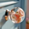 Epoxy Flower Doorknobs