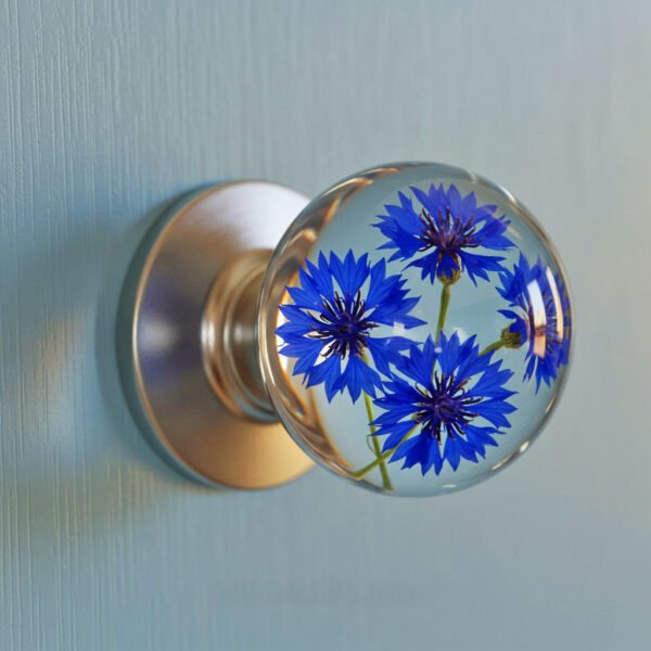 Epoxy Flower Doorknobs
