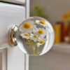 Epoxy Flower Doorknobs