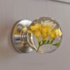 Epoxy Flower Doorknobs